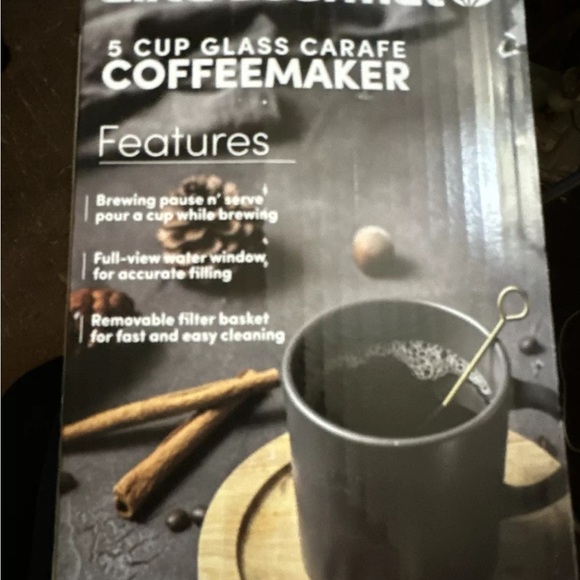 Elite Gourmet 5-Cup Automatic Brew & Drip Coffee Maker, Black - Picture 3 of 7